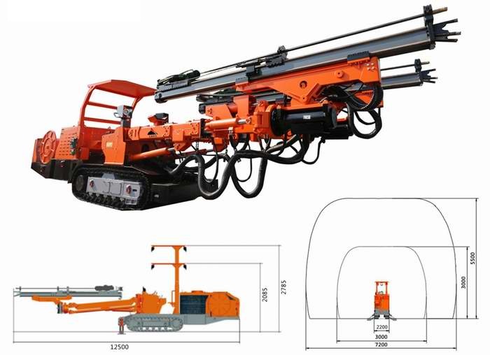 CMJ2-35煤礦用液壓雙臂掘進鉆車